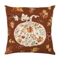 thumbnail image 1 of WEGFTDUOP Christmas Pillowcases 45 cm Fall Maple Linen Print Cushion Cover Home Decoration Throw Pillow Cover for Sofa Couch Bed, 1 of 6