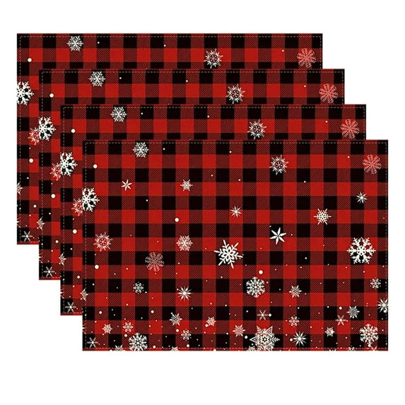 WEGFTDUOP Christmas Placemat Table Mat Christmas Home Living Room Decoration Placemat