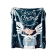 thumbnail image 1 of WEGFTDUOP Christmas Print Blanket Comfortable And Soft Flannel Blanket Merry Christmas Blanket Suitable For Bedroom Sofa Christmas Decoration 130X100cm Blankets And Throws, Bed Blankets, 1 of 7