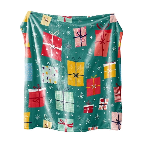 WEGFTDUOP Christmas Print Blanket Comfortable And Soft Flannel Blanket Merry Christmas Blanket Suitable For Bedroom Sofa Christmas Decoration 75X100cm Blankets And Throws, Bed Blankets