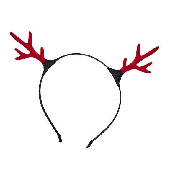 WEGFTDUOP Christmas Red Deer Antlers Headband For Girls And Children Cute Hair Accessories Forest Deer Headband Accessories Adult Hair Accessories