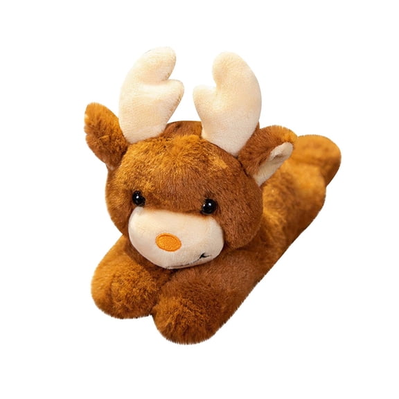 WEGFTDUOP Christmas Snap Deer Clap Ring Snowman Cuddly Doll Party Doll Decoration