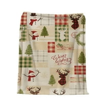 WEGFTDUOP Christmas Throw Blanket Super Soft Flannel Fleece Blanket Winter Plushs Warm Bed Blanket Christmas Sofa Bed Decoration Blankets And Throws, Bed Blankets