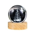 thumbnail image 1 of WEGFTDUOP Christmas Tree Crystal Lights And Reindeer Crystal Ball Stereo Engraved Night Light With Wooden Base Unique Christmas Decor Or Gift Christmas Holiday Products, 1 of 7