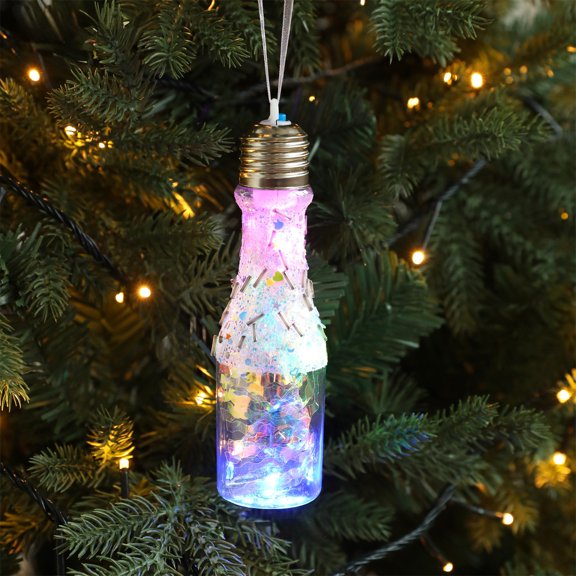 WEGFTDUOP Christmas Tree Glowing Ball Pendant Creatives LED Light Decoration Creates A Festive Atmospheres
