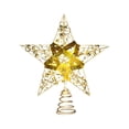 thumbnail image 1 of WEGFTDUOP Christmas Tree Top Star Iron Lighted Pentagram Lights Christmas Tree Top Decoration Christmas Decoration Supplies, 1 of 6