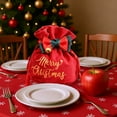 thumbnail image 1 of WEGFTDUOP Christmas Velvet Bag Christmas Eve Drawstring Packaging Bag, 1 of 6
