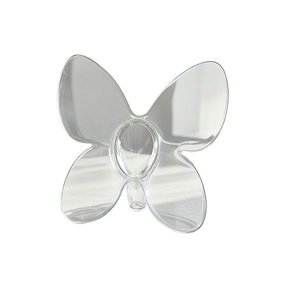 WEGFTDUOP Clear Butterfly Shape Acrylic Vase Photo Frame Art Home Wedding Decor