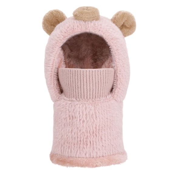 WEGFTDUOP Cute Winter Face Mask & Neck Warmer, 4-10 Years Age Fit, Unisex Stretch Thermal Face Neck Gaiter, Multi-Color Coldproof Warm Cover for Outdoor Daily Sports Activities