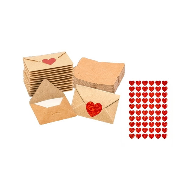 WEGFTDUOP DIY Love Notes Box Mini Blank Cards And Envelopes For Him