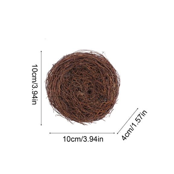 WEGFTDUOP Easter Simulation Birds Nests Decoration Ornament Courtyard Artificial Rattan Woven Dead Branch Birds Nests Arrangement Prop