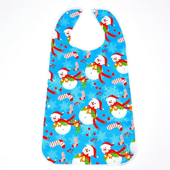 WEGFTDUOP Elderly Adult Dining Bib Waterproof And Oil-proof Portable Three-dimensional Detachable Dining Bib Enlarged Apron Holiday Products