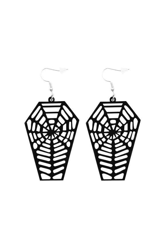 European Creatives Spidering Web Funny Earrings Halloween Earrings