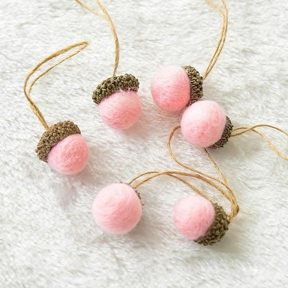 WEGFTDUOP Felted Acorns With Natural Acorns Cap
