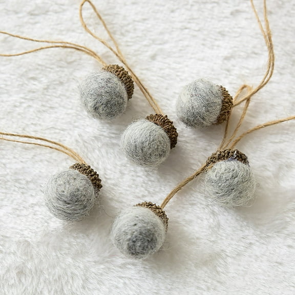 WEGFTDUOP Felted Acorns With Natural Acorns Cap