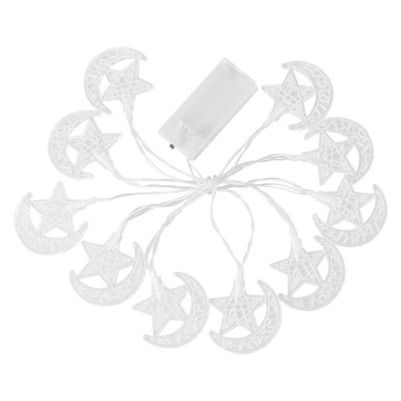 WEGFTDUOP Festive Ambient Lght Strings Starss Moonss Battery Box Decoration Colorful Light Strings