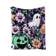 thumbnail image 1 of WEGFTDUOP Flannel Blanket Ghost Print Halloween Shawl Blanket All Seasons Blanket Blankets And Throws, Bed Blankets, 1 of 6