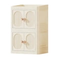 thumbnail image 1 of WEGFTDUOP Foldable Double Door Skincare Storage Cabinet, Desktop Double Layer Organizer for Cosmetics & Stationery, 1 of 6