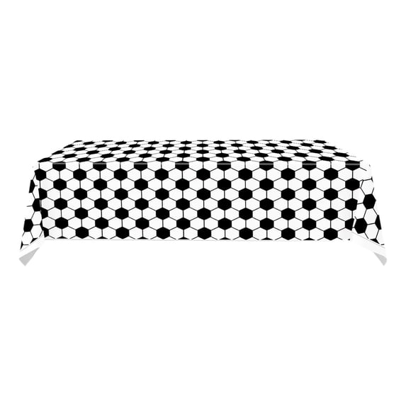 WEGFTDUOP Football Themed Rectangular Tablecloth - Sports Decor for Buffet, Birthday & Picnic