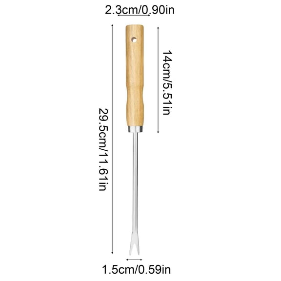 WEGFTDUOP Garden Growth Removal Tool Ergonomic Hand Tool Resilient Stainless Steel Extractor For Landscaping Vegetable Gardens
