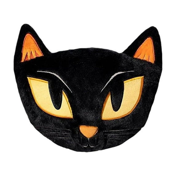 WEGFTDUOP Halloween Decoration Halloween Black Cats Shaped Throw Pillow Designed As A Decorative Pillow For Halloween Decorations For Home Bedroom Sofa Decoration Halloween Indoor Outdoor Decoration