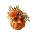 thumbnail image 1 of WEGFTDUOP Halloween Decor Thanksgiving Decorative Pumpkin Autumns Themed Halloween Artificial Pumpkin Chrysanthemum-style Artificial Flowers Table Countertop Decorative Piece Indoor Ornaments, 1 of 7