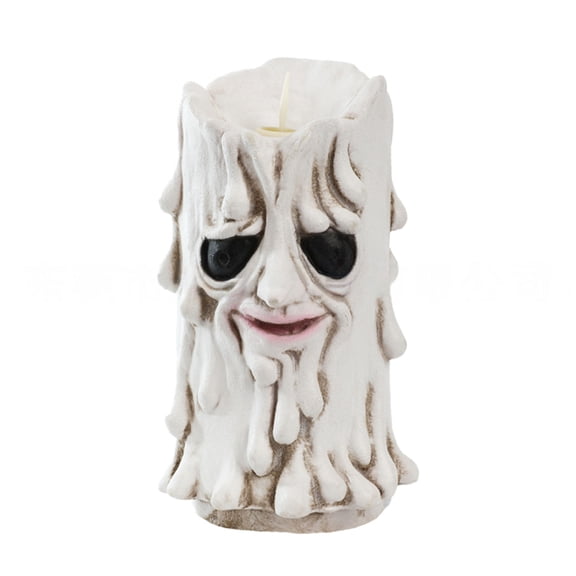 WEGFTDUOP Halloween DecorHalloween Flameless Skull Candles Lamp Halloween Fireless Skeleton Candles Candle Halloween Theme Pattern Led Candle Led Light Deocration Indoor Outdoor Decor