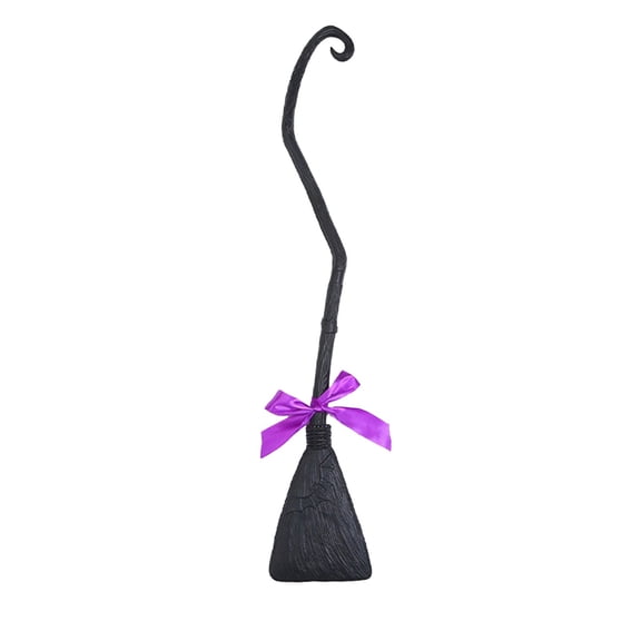 WEGFTDUOP Halloween Decoration 35 Inch Halloween Witch Brooms - Comes With Ribbon Witch Brooms - Costume Party/Photostudio Accessories - Halloween DecorationsHalloween Indoor Outdoor Decoration
