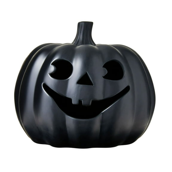 WEGFTDUOP Halloween Decoration Black Halloween Pumpkin Lantern Classic Lantern For Holiday Decor Spooky Stylish Ideal For Home Party Outdoor Use Res Halloween Indoor Outdoor Decoration