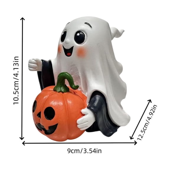 WEGFTDUOP Halloween Decoration Cute Ghost Statue - Resin Decoration Cute Halloween Decoration Desk Decoration And Gift For Kids And Teens Halloween Indoor Outdoor Decoration