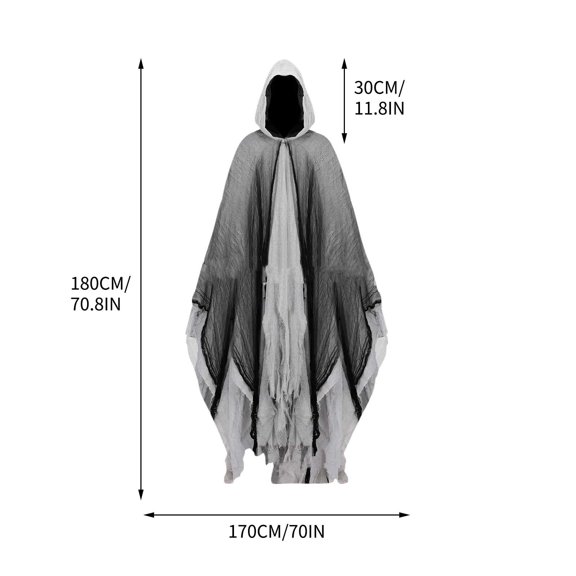 WEGFTDUOP Halloween Decoration Halloween Cloak Cloak Skull Clothes Mask Script Room Decoration Costume Props Halloween Indoor Outdoor Decoration