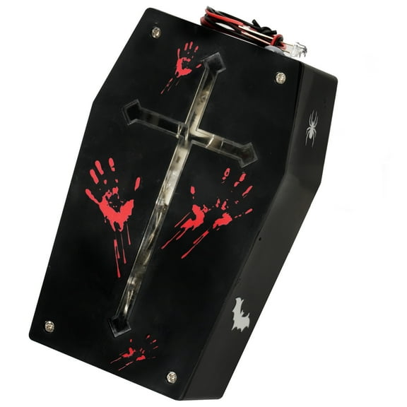 WEGFTDUOP Halloween Decoration Halloween Coffin Board Colorful Voice Controlled Decoration House Prop Light Halloween Indoor Outdoor Decoration