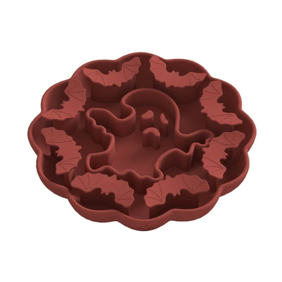 WEGFTDUOP Halloween Decoration Halloween Pet Silicone Slow Food Dog Bowl Food Grade Dog Food Utensils Rice Bowl With Suction Cup Dog Food Utensils Halloween Indoor Outdoor Decoration