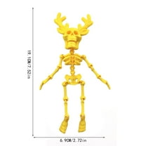 WEGFTDUOP Halloween Decoration Halloween Printing Skeleton Skeleton Movable Handmade Gifts Crafts Fashion Play Decoration Halloween Indoor Outdoor Decoration