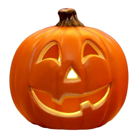 WEGFTDUOP Halloween Decoration Halloween Pumpkin LED Light Lamp Creat Lantern Home Props Pumpkin Bar Horror Halloween Indoor Outdoor Decoration