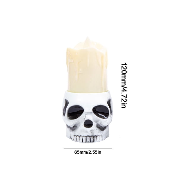 WEGFTDUOP Halloween Decoration Halloween Skeleton Bottom Candle LED Electronic Candle Light Halloween Indoor Outdoor Decoration