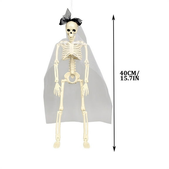 WEGFTDUOP Halloween Decoration Halloween Skeleton Groom Bride Skeleton Simulation Human Plastic Skeleton Couple Human Skeleton Decoration PropHalloween Indoor Outdoor Decoration