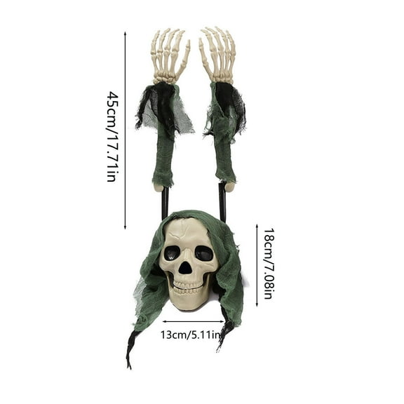 WEGFTDUOP Halloween Decoration Outdoor Halloween Decorations Skull Skeleton Ground Breaker Stakes Halloween Decorations Halloween Indoor Outdoor Decoration