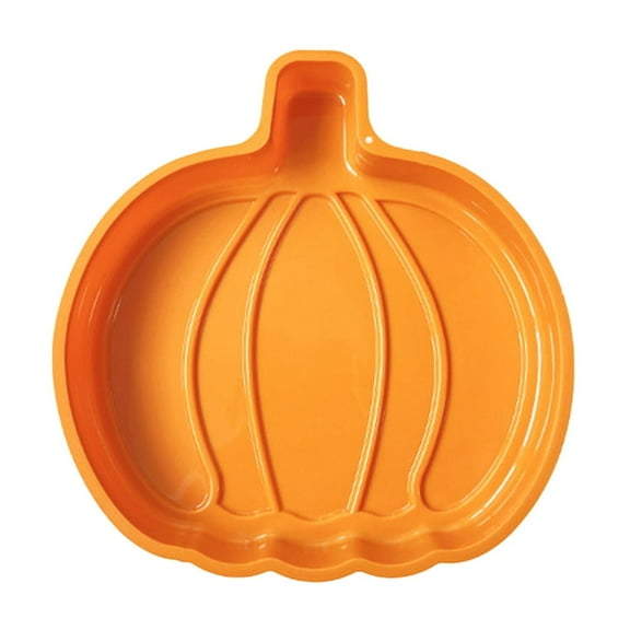 WEGFTDUOP Halloween Decoration Pumpkin Cake Pan Silicone Fall Molds For Layer And Baking Halloween Thanksgiving Pancake Form Halloween Indoor Outdoor Decoration