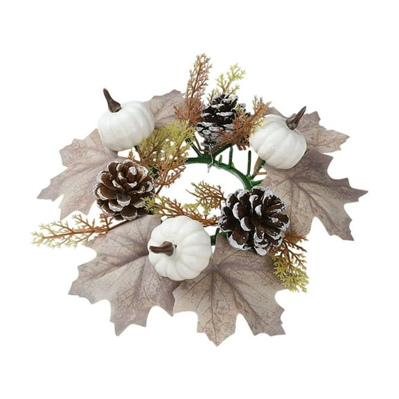 WEGFTDUOP Halloween Decoration Pumpkin Candle Candle Holders Aroma Wreath Circles Decorative Supplies Table Decorations Halloween Indoor Outdoor Decoration
