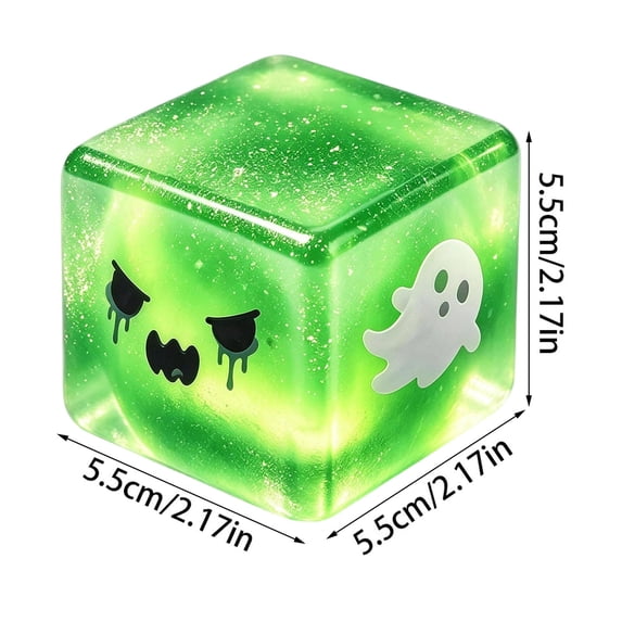 WEGFTDUOP Halloween Spooky Squishy Cube Slow Rising Super Soft Gothic Stress Balls, Stress Relief Sensory Ball for Adult & Teen,Halloween Style Squishing Toys