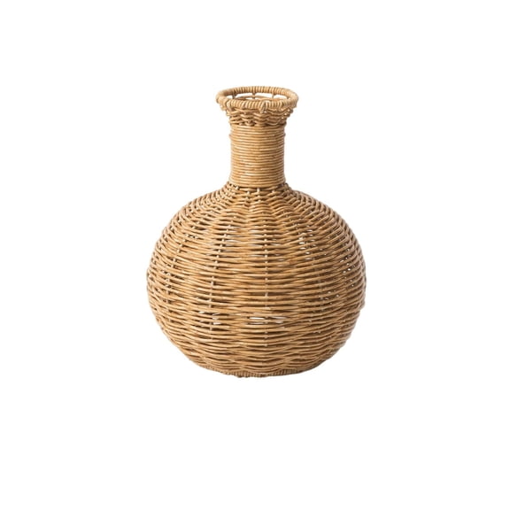 WEGFTDUOP Handmade Woven Vase Dried Flower Decor Living Room Cabinet Photo Prop