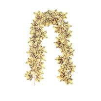WEGFTDUOP Hanging Pumpkin Maple Leaf Garland - Artificial Rattan, Ideal for Indoor Holiday Party Home Decor