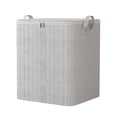 thumbnail image 1 of WEGFTDUOP Heavy-Duty Storage Bag 70x50x50 cm, Reinforced Handles, Double-Zip, Foldable Non-Woven Tote for Clothes, Toys, Christmas Décor, Gray, 1-Pack, 1 of 9