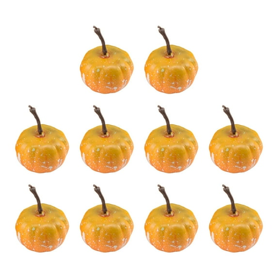 WEGFTDUOP Home Decor 10 Pack Small Artificial Lifelike Cucurbit Fall Crop Mini Pumpkins For Home Garden Thanksgiving Or Home Decoration Home Indoor Outdoor Decor