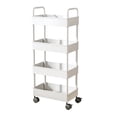 thumbnail image 1 of WEGFTDUOP Home Decoration Kitchen Storage Cart 4-layer Black With Armrests Storage Rack Bathroom Toilet Toiletries Storage Cart Storage & Organization, 1 of 6