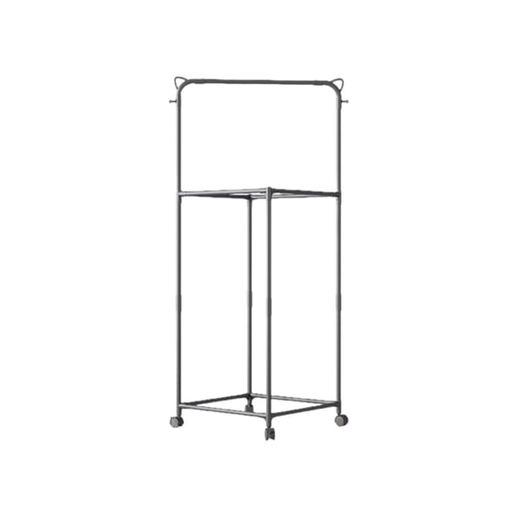 WEGFTDUOP Home Decoration Rotating Floor Standing Clothes Hanger Dormitory Clothes Rack Indoor Clothes Drying Rack Movable Clothes Rack Suitable For Home And School Storage & Organization