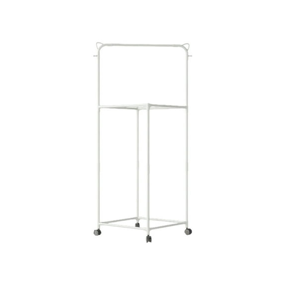 WEGFTDUOP Home Decoration Rotating Floor Standing Clothes Hanger Dormitory Clothes Rack Indoor Clothes Drying Rack Movable Clothes Rack Suitable For Home And School Storage & Organization