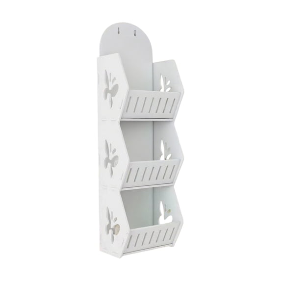 WEGFTDUOP Home Decoration Three Layer Wall Mounted Bathroom Storage Rack Is Suitable For Living Room Bedroom Bathroom Shower Room Storage To Save Bathroom/laundry Room Space