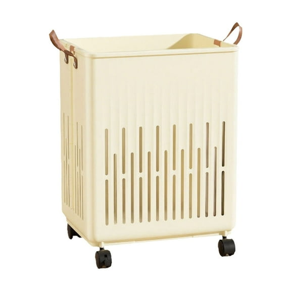 WEGFTDUOP Home Storage Products Folding Dirty Clothes Basket Household Bathroom Dirty Clothes Storage Basket With Wheels Laundry Storage Basket Bathroom Large Dirty Clothes Basket